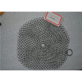 8 * 8 pouces Carré en acier inoxydable laveur Chainmail / ustensiles de cuisine en fonte